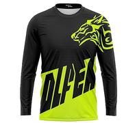 FFFF & OLFEH Ropa de Ciclismo para Hombre Maillot MTB Manga Corta Verano, Camiseta de Descenso, Ropa de Bicicleta para Hombre, Camiseta de Bicicleta de Montaña (S,FB08)
