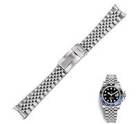 FFHAO 20 21 mm Acero Inoxidable Correa de reloj de pulsera de repuesto Jubilee con cierre Oyster para Rolex GMT Master II Date Just, For DATE JUST(21mm), Agate