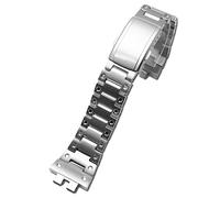 FFHAO Accesorios de reloj para Casio G-SHOCK-GMW-B5000 correa de acero inoxidable sólido pequeña cadena cuadrada, B5000, Ágata