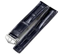 FFHAO Correa de cuero de cocodrilo personalizada para TAG Heuer Autavia CARRERA Correas de reloj de cuero, 20mm, Agate