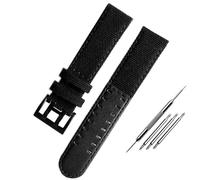 FFHAO Correa de cuero de lona para reloj Hamilton Khaki Field H68201993 H7060596 Correa de reloj Seiko correa de reloj 20 mm 22 mm hebilla, 22mm, Agate