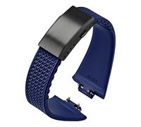 FFHAO Correa de goma fluoro para Tissot PRX Series Super Player 35 mm 40 mm mujeres hombres FKM hebilla plegable de liberación rápida correa de reloj 11 mm 12 mm, 11mm, Ágata