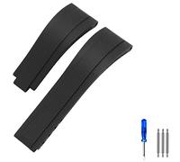 FFHAO Correa de reloj de goma para Rolex Tudor pulsera negro azul verde impermeable silicona relojes pulsera 20 mm 21 mm, 21mm, Ágata