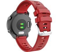 FFHAO Correa de silicona para reloj Forerunner 245, correa de reloj de liberación rápida de 20mm, Compatible con Venu 2 Plus/SQ/Vivoactive 3/Forerunne 645(Red)