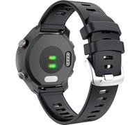 FFHAO Correa de silicona para reloj Forerunner 245, correa de reloj de liberación rápida de 20mm, Compatible con Venu 2 Plus/SQ/Vivoactive 3/Forerunne 645(Black)