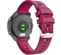 FFHAO Correa de silicona para reloj Forerunner 245, correa de reloj de liberación rápida de 20mm, Compatible con Venu 2 Plus/SQ/Vivoactive 3/Forerunne 645(Red-Purple)