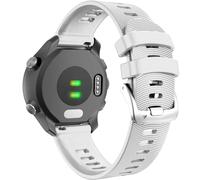 FFHAO Correa de silicona para reloj Forerunner 245, correa de reloj de liberación rápida de 20mm, Compatible con Venu 2 Plus/SQ/Vivoactive 3/Forerunne 645(White)