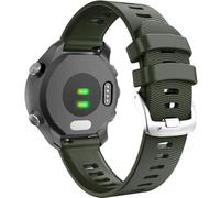 FFHAO Correa de silicona para reloj Forerunner 245, correa de reloj de liberación rápida de 20mm, Compatible con Venu 2 Plus/SQ/Vivoactive 3/Forerunne 645(Army Green)