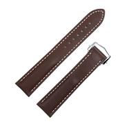 FFHAO Correas de reloj de cuero vacuno de napa francesa auténtica de calidad para Omega de 20 mm y 21 mm DE VILLE AT150 cómodas para Seamaster 300, 21mm, Ágata