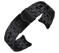 FFHAO Para pulsera Tissot T120 serie estrella de mar 1853 correa de acero T120407A T120407 de hombre en acero con cadena fina, 21mm, Ágata