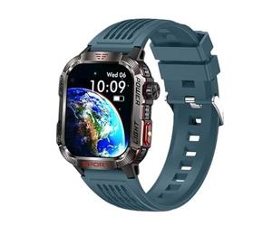 FFHAO Reloj inteligente Huawei para Xiaomi Military GPS, reloj inteligente para hombre, linterna, brújula, impermeable, rastreador deportivo al aire libre, Bluetooth, llamada, reloj inteligente