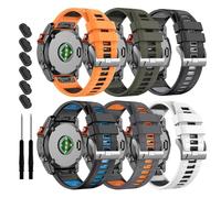 FFHDJL 22 mm para Garmin Fenix 7/7 Pro/6/6 Pro/5/5 Plus Correa de reloj, correas de silicona suaves Quickfit para Forerunner 965 955/Approach S70 47 mm/Instinct 2/quatix 7 Smartwatch