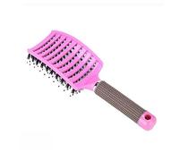 FFICUMON Peine Cepillo de Pelo Original Peine de Peinado Desbordamiento Cepillo de Pelo Detenglado Piojo Peine Peine Mujer Peluquería Peine Alisador De Cabello(Pink with Hair)