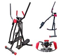 FFitness - Air Walk - Bicicleta elíptica Cross Trainer, Plegable, con Monitor y Puerto para Smartphone (Unisex, para Adultos)