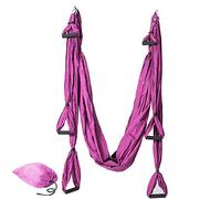 FFitness Altalena yoga | Yoga swing antigravità | Amaca aerea per Asana in materiale super resistentie - NYLON TAFFETTà 210T (VIOLA)