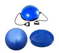 FFitness Balance Pack Juego de herramientas para mejorar el equilibrio, la estabilidad y la propiocepción, cojín de propiedades + pelota suiza + pelota de gimnasia, Palla da 65 cm