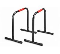 FFitness Barras paralelas Unisex para Adulto, Negro y Rojo, Talla única