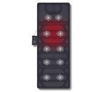 FFitness Esterilla de Masaje con Calor, colchón con 10 Motores Vibrantes, Cama Relajante para Masaje de Todo el Cuerpo, Silla Plegable y Suave