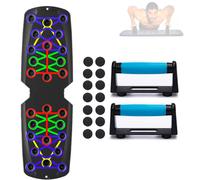 FFitness PUSH UP BOARD Tablero para Flexiones Gimnasio Plegable Negro