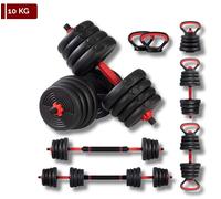 Ffitness Set Manubri Regolabili Convertibili in Bilanciere 6 in 1 Kettlebell Supporto Flessioni VARI PESI DISPONIBILI 10-40 kg (10)