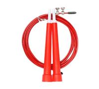 FFitness Speed Steel Jump Rope Cuerdas de Salto, Unisex Adulto, Rojo, Talla única