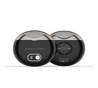 FFKQHCF Cortador de uñas eléctrico 2 en 1, cortador de uñas portátil con luz, 3 velocidades, clip de uñas, recargable, recortador de seguridad para bebés, niños, adultos, personas mayores (blanco