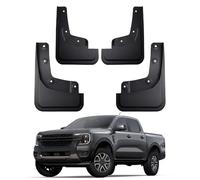 ffLilee Coche Faldillas Antibarro para Ford Ranger 2025 2024 (Won'T Fit Raptor),Aletas Guardabarros Aletas Barro Delantero Trasero Guardabarros Reemplazo Accesorios Automotrices