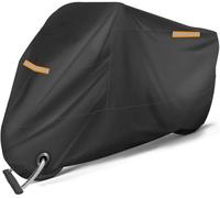 ffLilee Fundas Motos para Zontes 350-E 350-D 350-K 350-M,Cubierta Motocicleta Motorcycle Cover Cubre Moto Interior Exterior Impermeable UV Protector Accesorios,A-Black-L