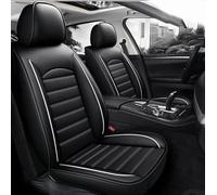 ffLilee Juegos de Cubreasientos Coche para Mercedes-Benz GLC-Class GLC 300 350e C253 GLC 250 C253 Coupe,Cuero Fundas Asiento Protector Asientos Compatible con Airbag Accesorios,Black and White