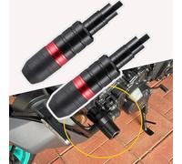 ffLilee Motocicleta Protección Anticaída para Benelli Caffe Nero 150 2011-2020,Protector Choque Antichoque Deslizadores Chasis Almohadilla Protectora Deslizador Marco,C Red