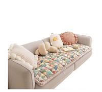 FfOcco Garden Chic Cotton Protective Sofa Cover Anti Cat Scratch Thickened Family Living Room Sofa Cover Sofa Cushion, Pet Owner Sofa Cover (Color : White, Size : 70x150cm/27.6 * 59in)