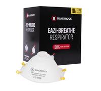 FFP2 Mascarilla facial, lote de 10 - Mascarilla desechable moldeada - Certificación EN149 CE - Filtro de 3 capas contra partículas en suspensión en el aire, válvula de exhalación