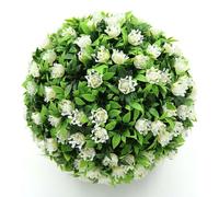 Ffsaacol Bola de Plantas Topiario Artificial Decorativa, Bolas de Boj Falsas Sin Mantenimiento, Realistas, Resistentes a los Rayos UV, a Prueba de Clima 3, 19in/48cm