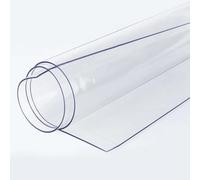 Ffsaacol Mantel Impermeable Transparente, Protector de Mesa de PVC Transparente, Cubre Mesa Transparente Rectangular Resistente a los arañazos 3mm, 50x50cm/20x20in