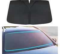 FFSWQAZ4A1 Parasol Coche Delantero para Mercedes-Benz C-Class W204 2007-2014, Protector Solar Cubierta De Parabrisas Plegable Sombrilla Resistir A Los Rayos UV,Black