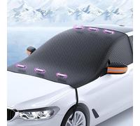 FFSWQAZ4A1 Protector Parabrisas Hielo para Audi A4 allroad (B9 8W) 2016-2018, Atracción Magnética Plegable Protección contra Nieve y Granizo Negro