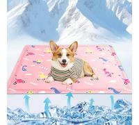 FFTANXS Manta Fria para Perros,Manta Refrescante Perro40*50cm,Cama Refrescante Perro con Gel No Tóxico,Cama Fria para Perros Rosa,Apto para Gatitos Y Cachorros
