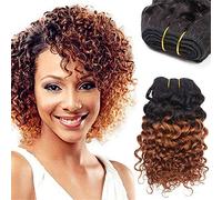 FFWIGS 1B/Borgoña 8A Peruano Derecho Tresillo Humano Cabello Extensiones 100% De Verdad Humano Cabello Tejido 2 Tono Color Cabello Trama 1 Bundle 100g