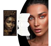 FFWTPY 6 Hojas Pegatinas Tatuajes de Pecas Falsas Tattoo Temporales Faciales Impermeables con Flash Dorado Adecuadas para Maquillaje en Halloween Música Festivales y Mascaradas