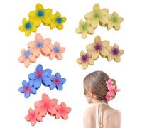 FFWTPY 6 Piezas Pinzas Flores Tropicales Horquillas Hawaianas Multicolores Accesorios Cabello Mujer Clips Peinado Verano