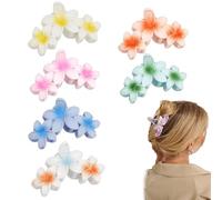 FFWTPY 6 Piezas Pinzas Flores Tropicales Horquillas Hawaianas Multicolores Accesorios Cabello Mujer Clips Peinado Verano