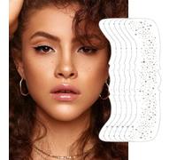 FFWTPY 6 Piezas Tatuajes Temporales Pecas Corazón Adhesivos Faciales Maquillaje Artístico Decoración Cutánea Impermeable Aspecto Natural