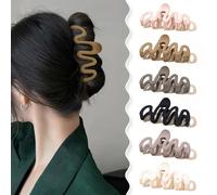 FFWTPY 6 Pinzas Onduladas Cabello Garra Elegante Horquillas Pelo Accesorios Mujer Peinado Recogido Moño