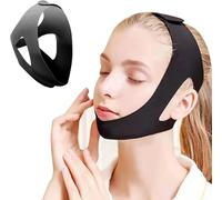 FFWTPY Antironquidos Correa Ajustable Suave Cómodo Altamente Elástico Dispositivos Anti Ronquidos Correa de Barbilla Eficaz Dormir para Mujeres y Hombres (Negro)