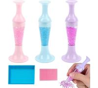 FFWTPY Bolígrafo Forma Jarrón Herramientas Pintura Diamantes Accesorios Mosaico Manualidades Artesanía Dispensador Brillante