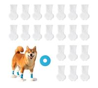 FFWTPY Botas Impermeables para Perros En Forma De Pata Set De 16 Unidades Protectores De Patas Antideslizantes Accesorios para Mascotas Botas para Perros