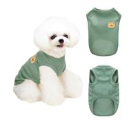 FFWTPY Camisas para Perros Pequeños Chaleco de Verano para Mascotas Cachorros Ropa Suave Transpirable Básica Elástica Sin Mangas Camiseta Sudadera para Perro Chihuahua Gato Ropa