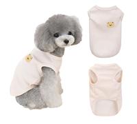 FFWTPY Camisas para Perros Pequeños Chaleco de Verano para Mascotas Cachorros Ropa Suave Transpirable Básica Elástica Sin Mangas Camiseta Sudadera para Perro Chihuahua Gato Ropa