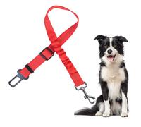 FFWTPY Cinturón Elástico Seguridad Mascota Ajustable Coche Arnés Perro Viaje Protección Automóvil Hebilla Resistente Nylon Duradero Gancho Metálico