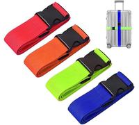 FFWTPY Correas Ajustables Maleta Equipaje Cintas Seguridad Viaje Identificador Etiquetas Colores Brillantes Hebilla Resistente